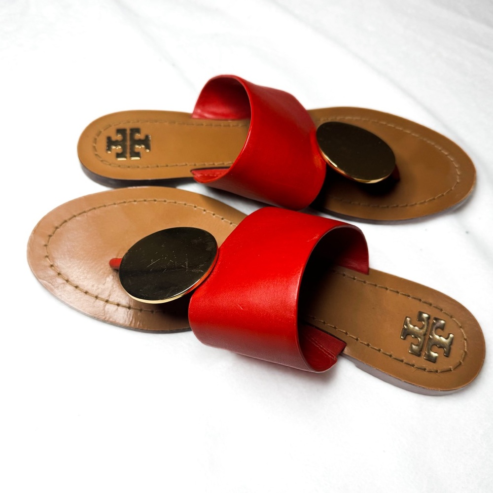 Tory Burch red flat Sandals